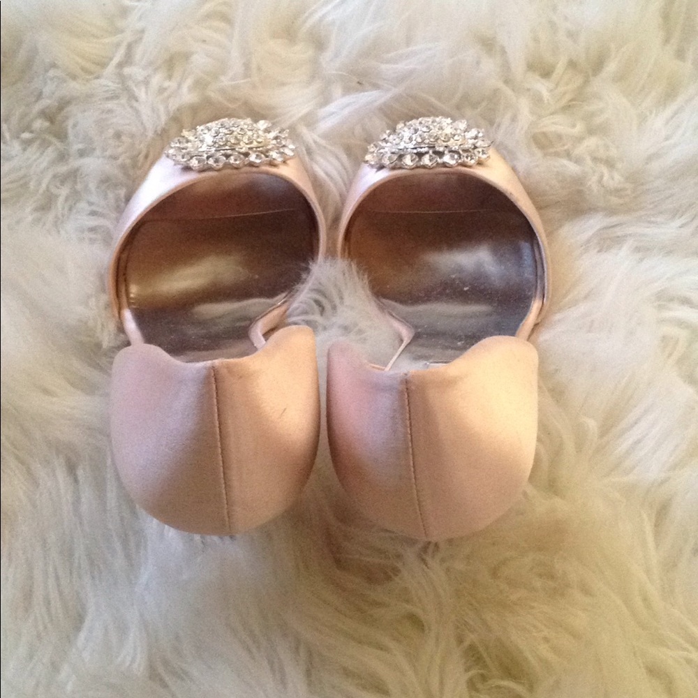 Badgley Mischka Blush Heels - Picture 3 of 5